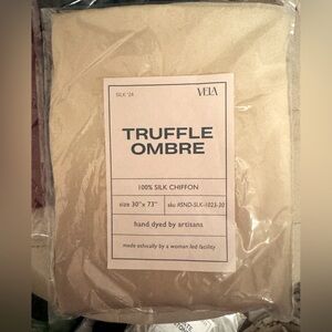 NWT Vela Scarves Truffle Ombré Silk Chiffon hijab